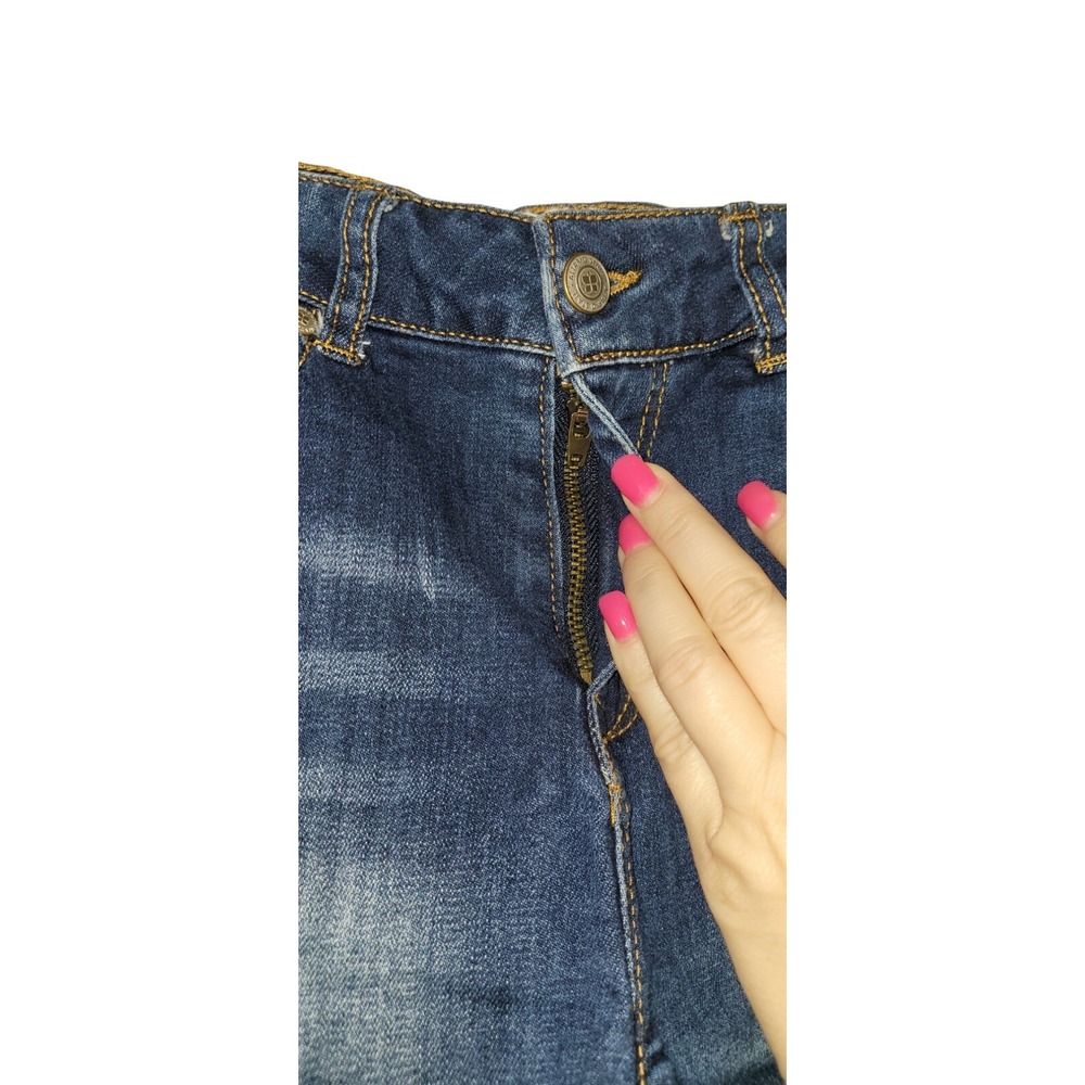 Anthropologie‎ Altard State Shorts Womens 7 Cut Off Blue Denim Distressed Jean - Picture 3 of 12